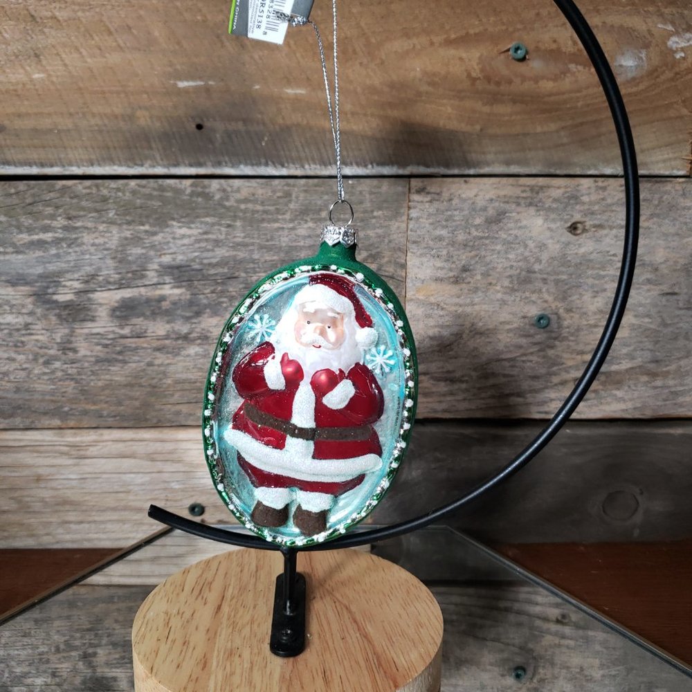 Sullivan's Handcrafted Glass Santa Ornament.  NWT Victorian - Retro - Glass